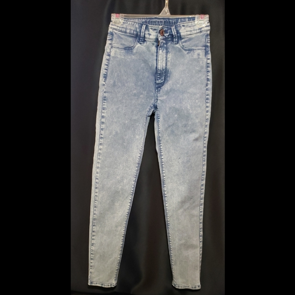 American Eagle High Waisted Acid Wash Jeans